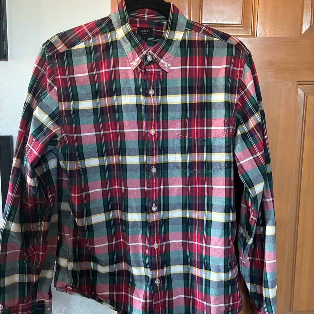 J. Crew Multicolor Plaid Button Down Shirt